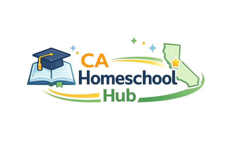 CA Homeschool Hub logo representing California homeschool resources, tools, guides, and curriculum support.